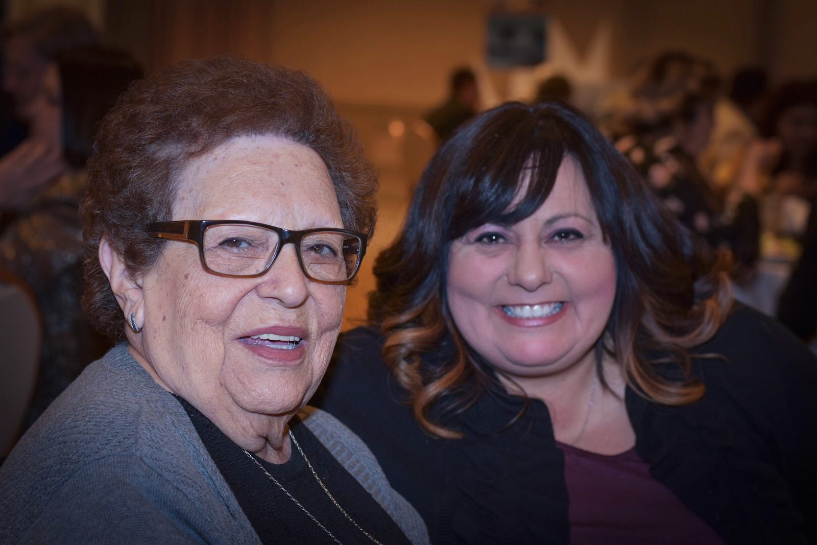 Rebeca with her mother